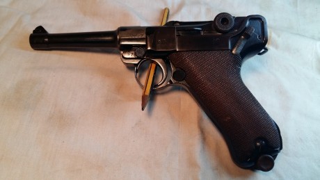 Vendo Luger P O8 de 9mm para inutilizada por fresado en recamara para poner en Libro de Coleccionista 11