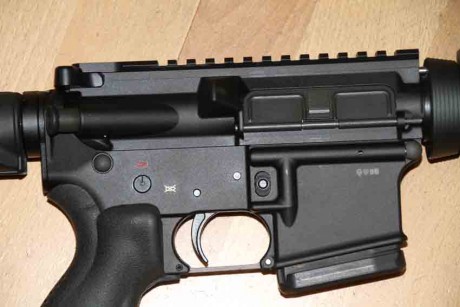En estado impecable. Muy poco uso. Vendo AR15, calibre 222. Schmeisser alemán, tipo M4. Cañon 14,5", 11