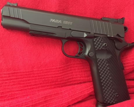 Hola
Vendo: Pistola Para-Ordnance M1911 Black OPS Limited calibre .45 ACP. Capacidad del cargador: 8+1 01