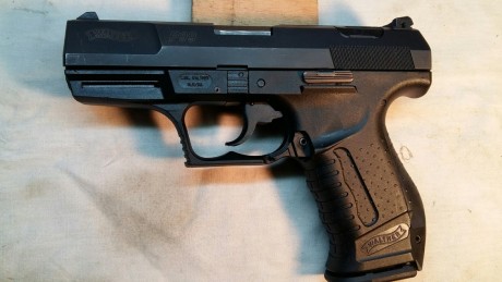Vendo Pistola Walther P 99 calibre 9mm para inutilizada por fresado en recamara para poner en libro de 00