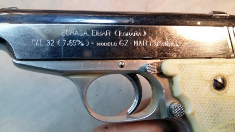 Vendo Pistola Española marca ECHASA inutilizada por fresado en recamara pa 1 Echasa 20160213_092406.jpg 01