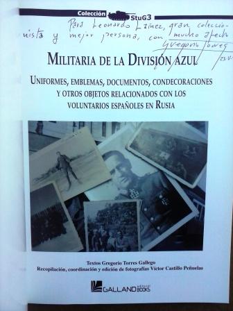 Hola compañeros pongo a la venta estos dos libros.El precio es sin portes
Militaría de la división azul 02