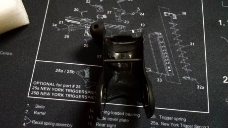 Hola vendo laser Grip para Glock lo tuve montado en una Glock 17 3a GEN, pero si no me equivoco es compatible 22