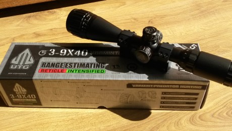 Vendo visor Utg Leapers 3-9x40 con monturas monopieza. Versión con ajuste de paralaje.
Precio: 90 euros 00