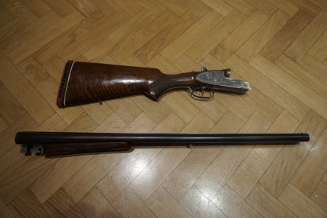 Hola 
Vendo escopeta paralela de la conocida y prestigiosa marca Martín Ugarteburu, modelo 108. Año 1947. 01