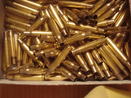 Vendo vainas Geco del .30-06 con un solo tiro, tratamiento térmico en cuello y pasadas por Tumbler, pistón 02