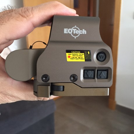Vendo holográfico EOTECH EXPS3-0 en color FDE, compatible con visión nocturna, con cierre rápido QD para 00