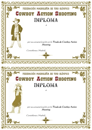   I Cowboy Action Shooting 2016  

1ª Tirada CAS de 2016 de la FMTO el  6 de Marzo  en Cantoblanco

4 20