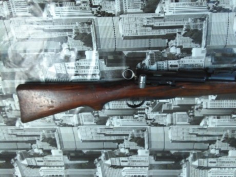 Se vende schmidt rubin K31, maderas para resturar, metales en buen estado, tiene la famosa etiqueta. 350€
Esta 11