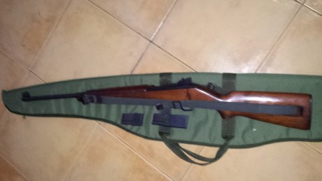 Cambio carabina Erma Wenke del 22( replica de la carabina del ejercito americana M1 de calibre 30 ) y 01