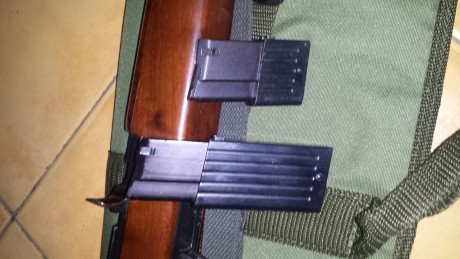 Cambio carabina Erma Wenke del 22( replica de la carabina del ejercito americana M1 de calibre 30 ) y 11