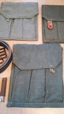 Hola.
Vendo algunas cosas sueltas de militaria.
2 correas para G3/Cetme; una nueva (VENDIDA) y la otra 00