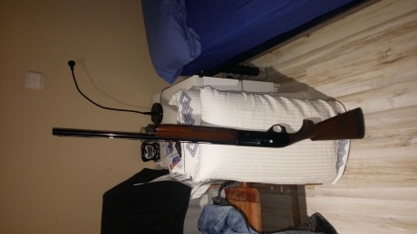 Buenas tardes. Vendo Benelli Montefeltro cal 20/76 con cañón de 66 cm, 5 chokes, cuñas para ajustar culata 00