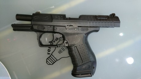 Hola, vendo pistola Walther P99 con maletin original y 2 cargadores en muy buen estado. Mi nombre es Antonio, 01