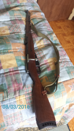 Se vende mosin nagant modelo corto m38 calibre 7,62x54r.con cerrojo con maneta curbada.cantonera de goma 02