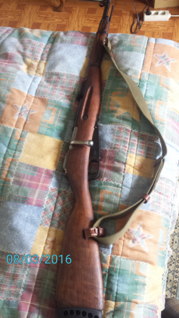 Se vende mosin nagant modelo corto m38 calibre 7,62x54r.con cerrojo con maneta curbada.cantonera de goma 00