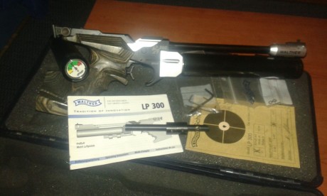Un compañero del Club, vende su pistola Walther modelo LP 300XT. Su estado es excelente y acaba de cambiar 00