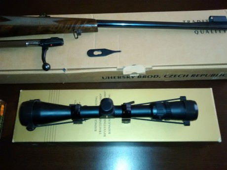 Por si hay agun interesado en adquirir un buen rifle, se pone a la venta por 600 euretes, ha disparado 00