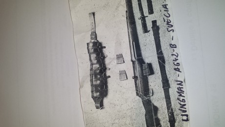 Vendo bandolera de 5 departamentos para peines de balas para el fusil sueco  LJUNGMAN AG42- B totalmente 01