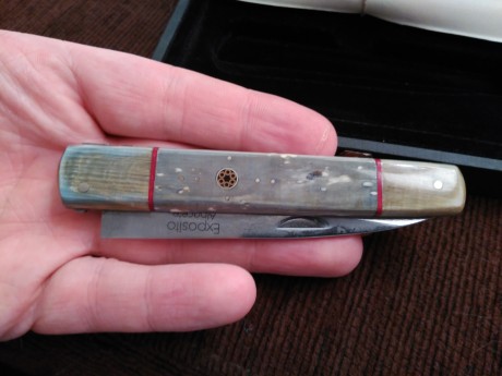 Vendo esta pieza de coleccion de Exposito con mango en Mamut y hoja con acero VG10 Damascus laminado, 01