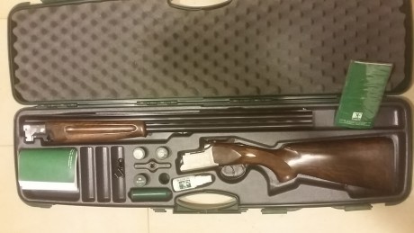 Vendo escopeta superpuesta franchi falconet HT. 
Caracteristicas principales.
Madera woodtech
Bascula 11