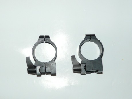 Por venta de rifle, vendo anillas desmontables en acero Warne Quick Detach (modelo QD 15 SL) Altas, para 02