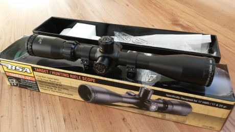 Vendo visor Bsa sweet 17 6-18x40. Es nuevo y está sin estrenar. Incluye monturas.
Precio: 100 euros con 01