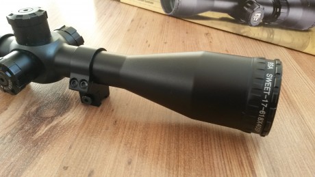 Vendo visor Bsa sweet 17 6-18x40. Es nuevo y está sin estrenar. Incluye monturas.
Precio: 100 euros con 00