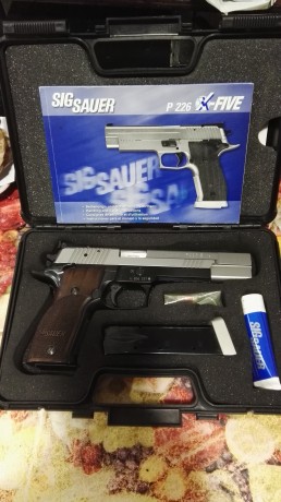 Pongo a la venta esta magnífica Sig Sauer P226 S de 6" y 9 mm.
Gatillo totalmente regulable.
Solo 02