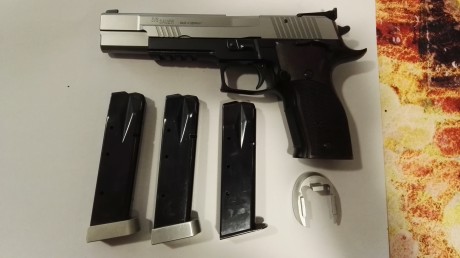 Pongo a la venta esta magnífica Sig Sauer P226 S de 6" y 9 mm.
Gatillo totalmente regulable.
Solo 01