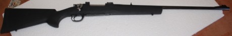 Rifle Santa Barbara mejorado,   calibre 8x57  ,   culata Hogue   de fibra con pilares de aluminio.   Disparador 00