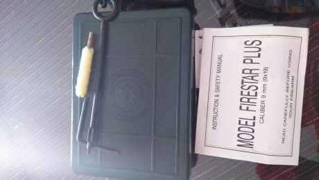 "Se vende pistola firestar plus 9mm, compacta, muy buen estado con caja y todos los accesorios, dos 01