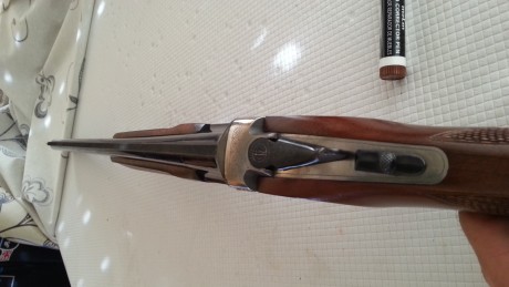 Impecable apenas tiene uso ,  selector de disparo y expulsora , cambiaría por algún arma relacionada con 12