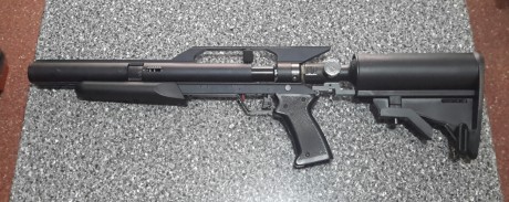 Buenas.

Se trata de un AirForce Pistol en cal. 6,35 pero muy alegre.

Lleva:
- Martillo pesado con anillos 01