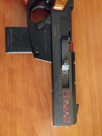 Hola. Se vende Benelli 95,  22Lr.  muy buena pistola para competir, equilibrada ,precisa y fiable. Con 11