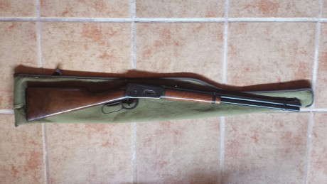 Lo primero saludos a todos.

Vendo un Winchester 30-30. Incluyo funda. Esta guiado en D. Se encuentra 00