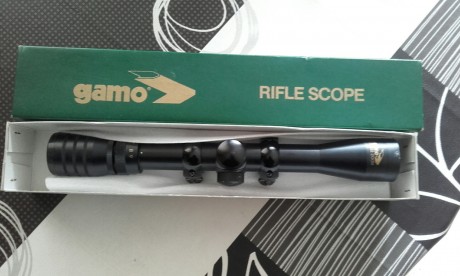 Vendo visor gamo 3-9x32  Rifle Scope en perfecto estado, usado dos veces, con sistema de anclaje incorporado 02