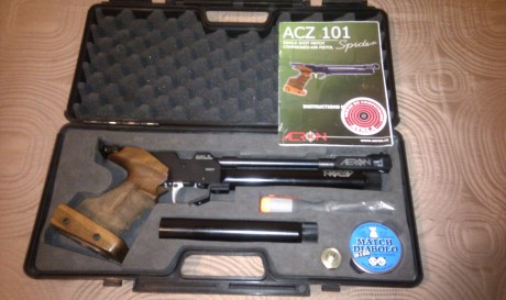 Vendo por no usar, muy pocos tiros
Cañon Lothar Walther
Compensador
Punto de mira de 3 caras ajustables 00