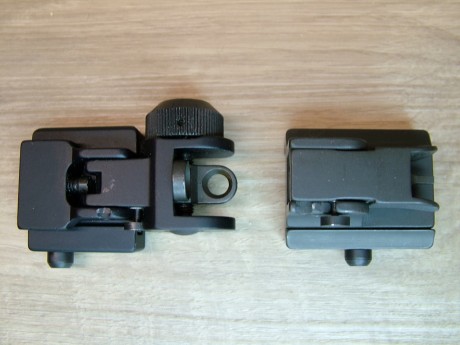  VENDIDO  alza y mira abatibles en acero marca GGG, (originales no copias) en perfecto estado de uso y 00