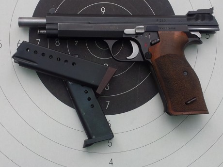 Vendo esta SWISS ARMS SIG P210-5 LS  HEAVY FRAME de 6" posiblemente la mejor pistola en calibre 61