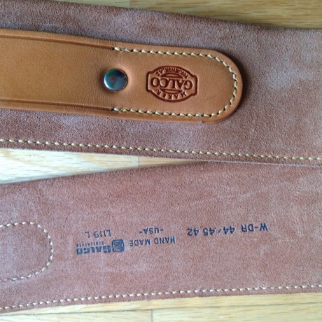 VENDIDO esta canana de cuero hecha a mano en USA por GALCO  gunleather, sin estrenar solo he introducido 10
