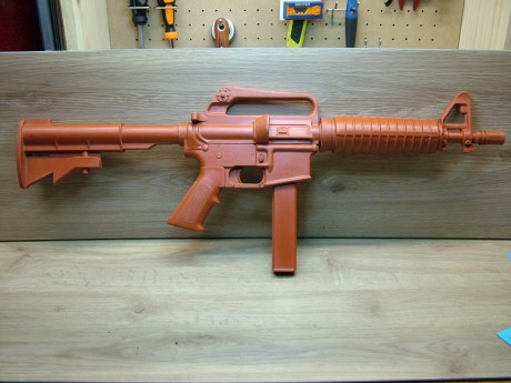 Vendida carabina Government SMG AR15 9mm Red Gun de la marca ASP de entrenamiento.
No Tiene ningún tipo 00
