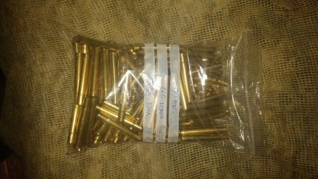 Vendo dos lotes de vainas uno del 9,3x74R que consta de 40 vainas norma y 80 RWS incluyo otras 28 de otras 00