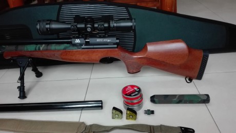Se vende air arms 510 REGULADA y TUNEADA por j.serrano y rapid ,va muy fina se entrega con el deposito 01