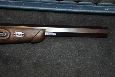 Otra que saco, pistola Le Pague. Cañón de la original de Pedersoli, disparador de Pedersoli, llave de 12