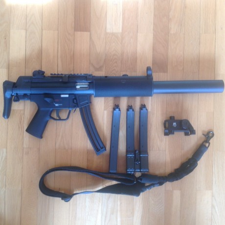 Vendo esta carabina con muy poco uso, se trata de una HK MP5 SD6 en calibre 22lr  fabricada por Walther 01