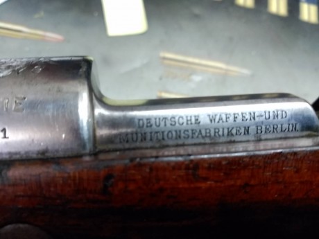 Se vende Mauser Uruguayo fabricado en Berlín en 1910.
Calibre 7X57.
De aceros esta muy bien.
La madera 11