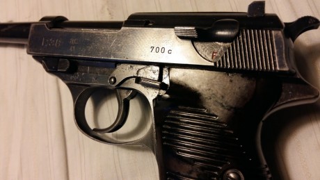 Vendo mi Pistola Walther P 38 ac 41 la autentica P38 muy bien conservada, pavon orijinal extriado perfecto, 00