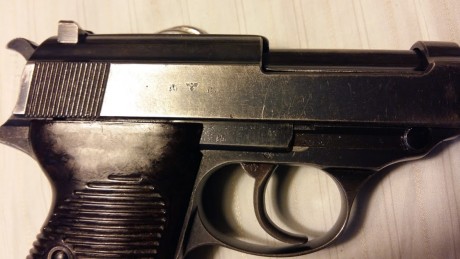 Vendo mi Pistola Walther P 38 ac 41 la autentica P38 muy bien conservada, pavon orijinal extriado perfecto, 11