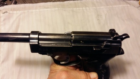 Vendo mi Pistola Walther P 38 ac 41 la autentica P38 muy bien conservada, pavon orijinal extriado perfecto, 21